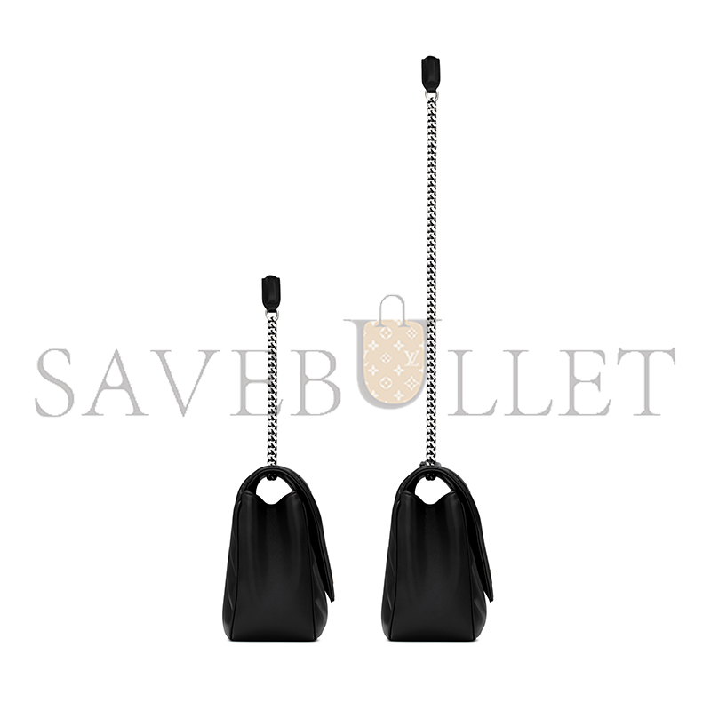 YSL LOULOU MEDIUM IN MATELASSÉ LAMBSKIN 801439AAE4Y1000 (29*17*8cm)